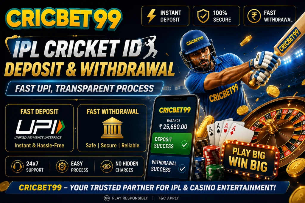 IPL Cricket ID Deposit & Withdrawal