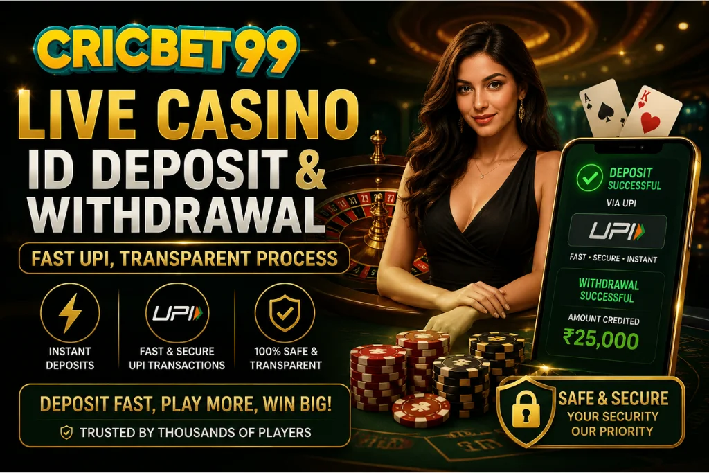 Live Casino ID Deposit & Withdrawal