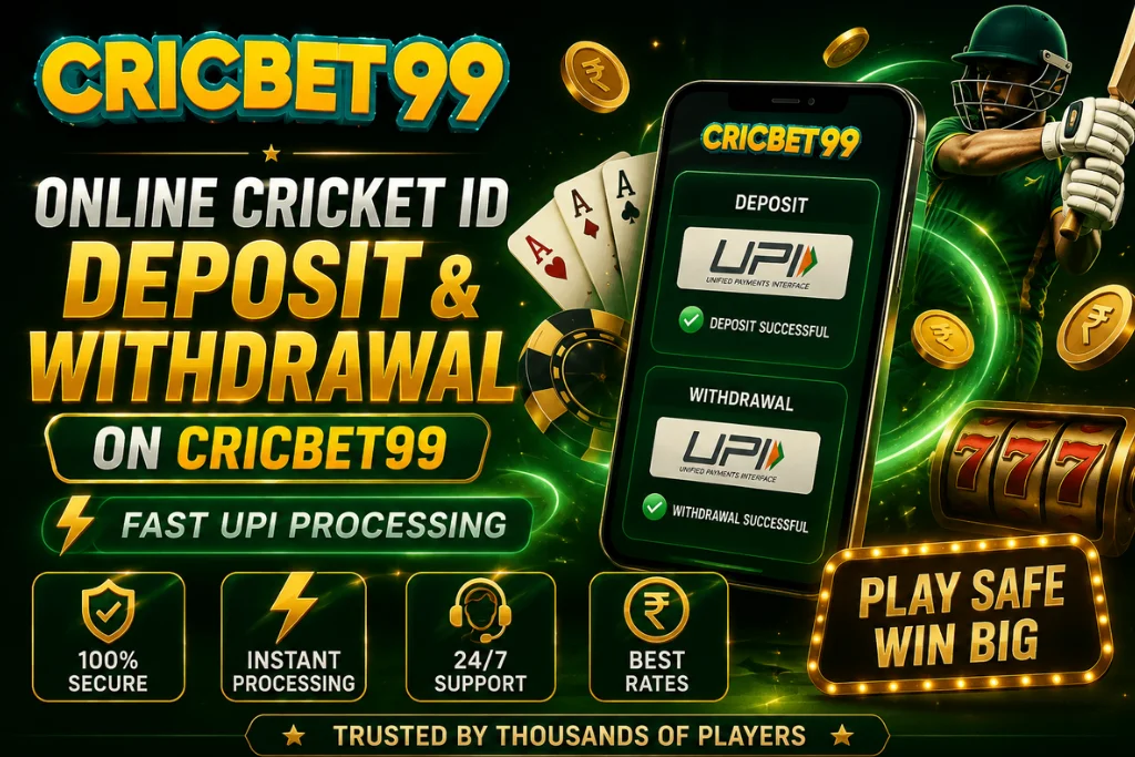 Online Cricket ID Deposit & Withdrawal on Cricbet99