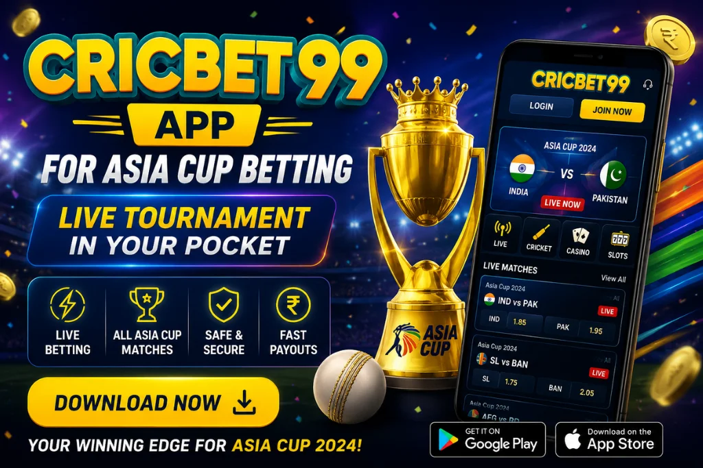 Cricbet99 App for Asia Cup Betting