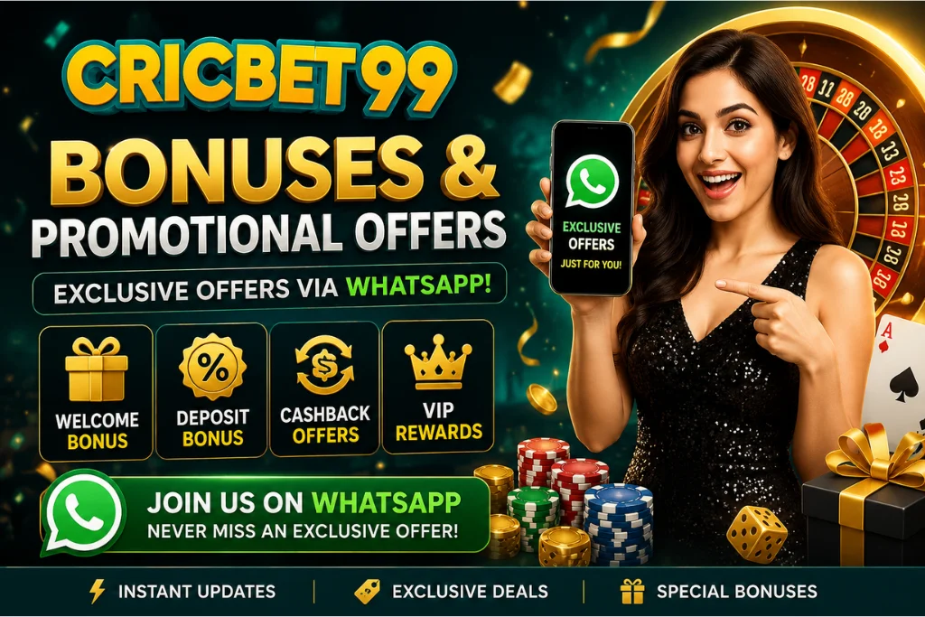 Cricbet99 Bonuses & Promotional