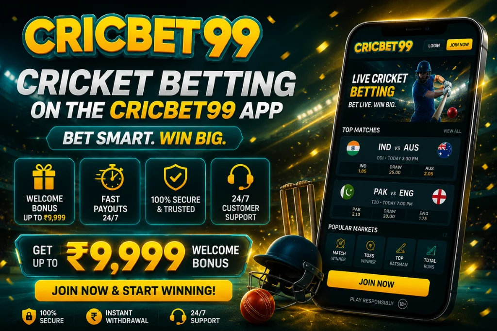 Cricket Betting on the Cricbet99 App