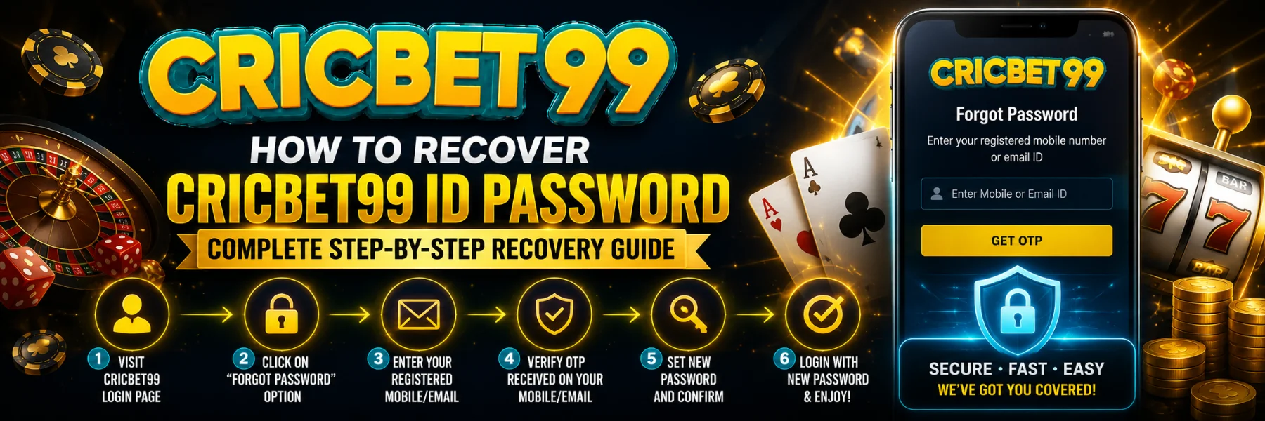 How to Recover Cricbet99 ID Password