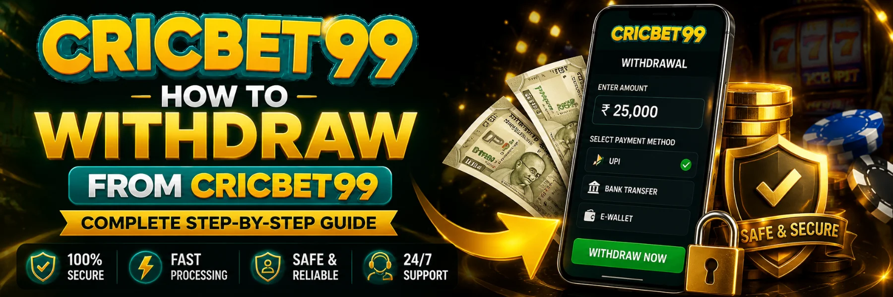 How to Withdraw from Cricbet99 Banner