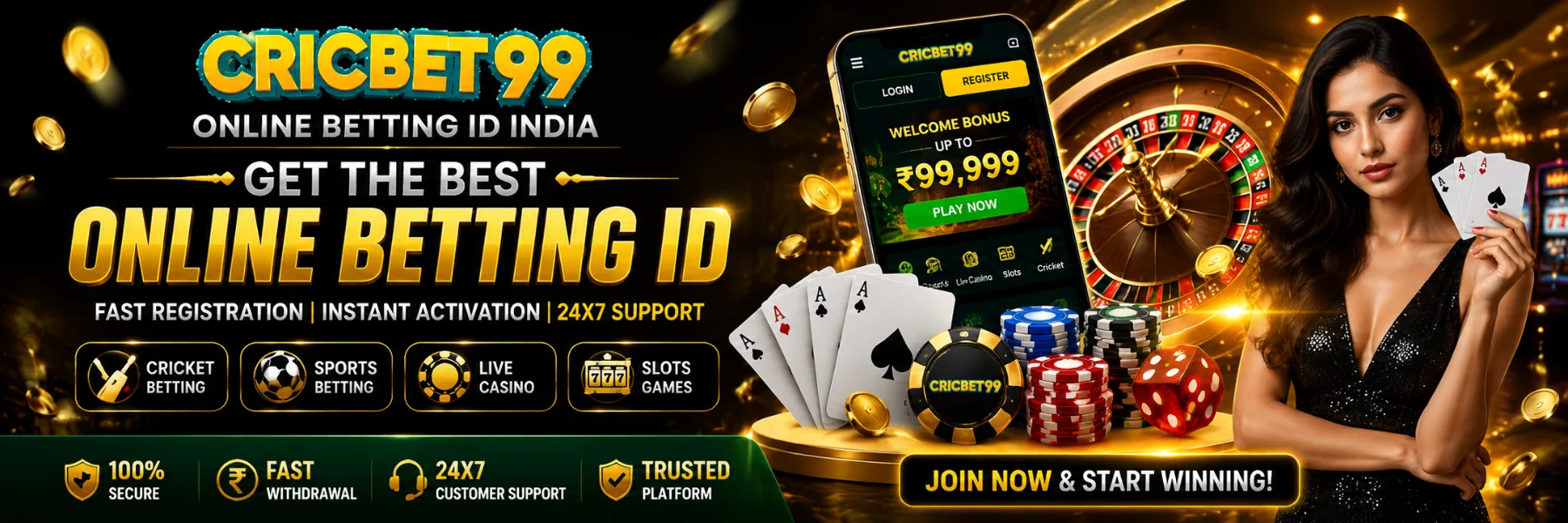 Online Betting ID India Banner